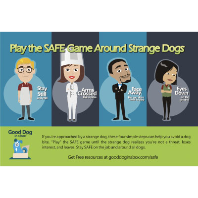 Food Service Industry Dog Bite Prevention Postcard Front