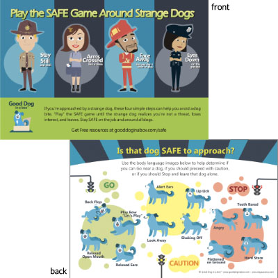 Public Servants Dog Bite Prevention Postcard