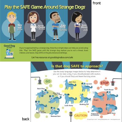 Retail Dog Professionals Dog Bite Prevention Postcard